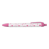 Stylo Noir Motif Étoile Rose (Haut)