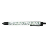 Stylo Noir Motif Eucalyptus aquarelle (Bas)