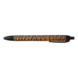Stylo Noir Motif exotique de rayure de tigre
