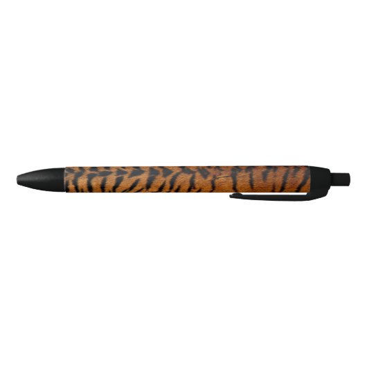 Stylo Noir Motif exotique de rayure de tigre (Bas)