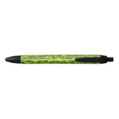 Stylo Noir Motif Feuille Basil (Dos)