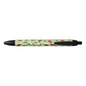 Stylo Noir Motif feuille et pastèques (Dos)