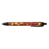 Stylo Noir Motif Feuilles d'automne (Bas)