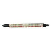 Stylo Noir Motif floral (Devant)