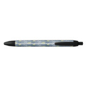 Stylo Noir Motif floral (Dos)