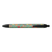 Stylo Noir Motif floral 2 3 (Dos)