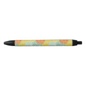 Stylo Noir Motif floral 3 (Devant)