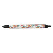 Stylo Noir Motif floral 5 d'élégance abstraite (Devant)
