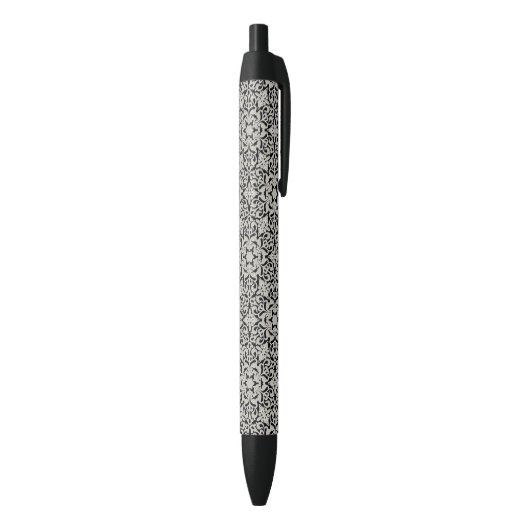 Stylo Noir Motif floral arabe (Bas (Vertical))