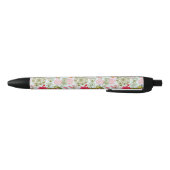 Stylo Noir Motif floral dans le rétro style 2 (Bas)