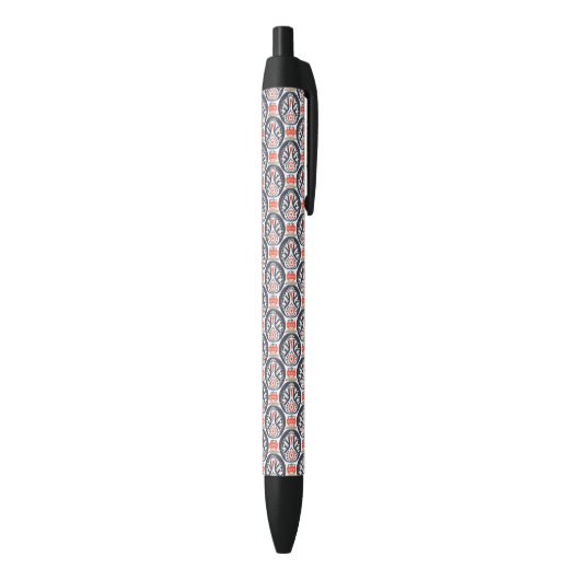 Stylo Noir Motif floral d'art populaire de la Turquie (Bas (Vertical))