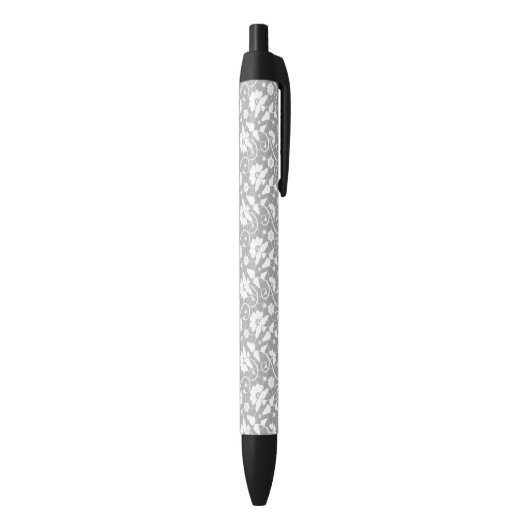 Stylo Noir Motif floral de dentelle (Bas (Vertical))