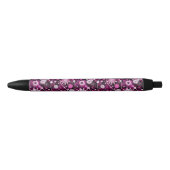 Stylo Noir Motif floral de Valentine (Devant)
