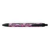 Stylo Noir Motif floral de Valentine (Dos)
