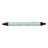 Stylo Noir Motif Floral Doodle Multicolor (Devant)