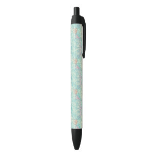 Stylo Noir Motif Floral Doodle Multicolor