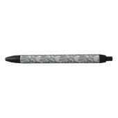 Stylo Noir Motif floral mignon de paresse (Devant)