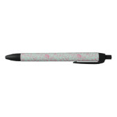 Stylo Noir Motif floral mignon d'été (Bas)