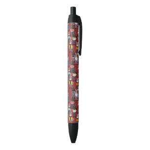 Stylo Noir Motif frais de chat de hippie