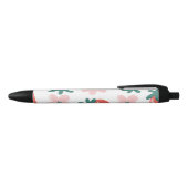 Stylo Noir Motif fraise et fleur (Haut)