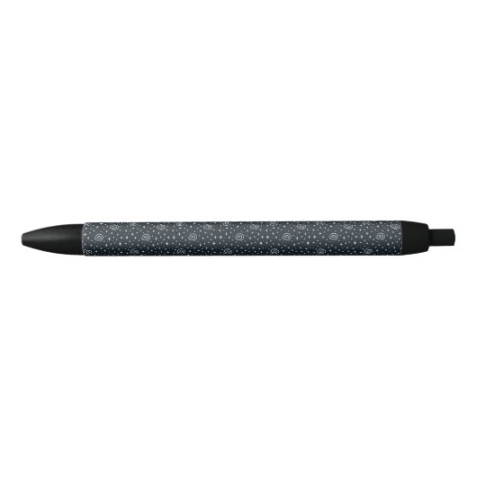 Stylo Noir Motif Galaxy (Devant)