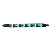 Stylo Noir Motif géométrique (Devant)