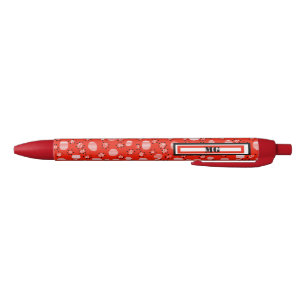 Stylo Noir Motif géométrique