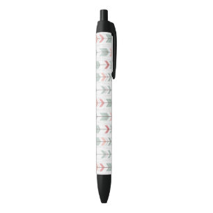 Stylo Noir Motif géométrique dans le rétro style