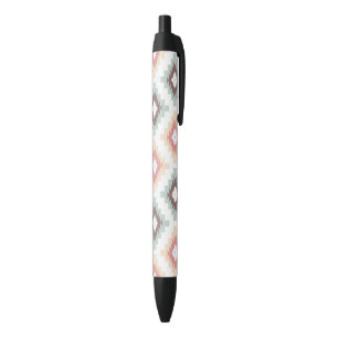 Stylo Noir Motif géométrique dans le style aztèque