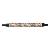 Stylo Noir Motif géométrique de la Terre (Devant)