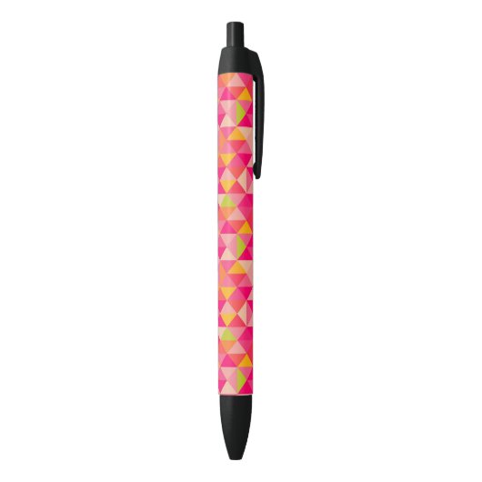 Stylo Noir Motif géométrique de triangles (Bas (Vertical))