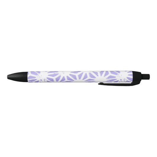 Stylo Noir Motif géométrique Lavender (Bas)