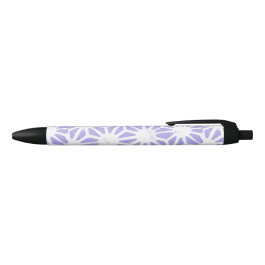 Stylo Noir Motif géométrique Lavender (Haut)