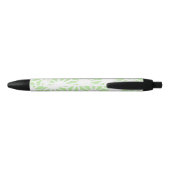 Stylo Noir Motif géométrique vert pomme (Dos)
