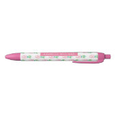 Stylo Noir Motif Girly Pink (Bas)