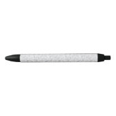 Stylo Noir Motif gris de tuiles (Devant)