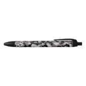 Stylo Noir Motif gris militaire de camouflage (Haut)