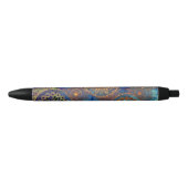 Stylo Noir Motif grunge d'art (Devant)