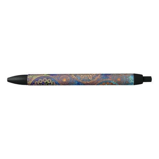 Stylo Noir Motif grunge d'art (Devant)