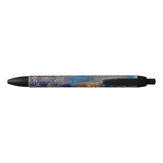 Stylo Noir Motif grunge d'art (Dos)