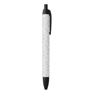 Stylo Noir Motif heureux de dents