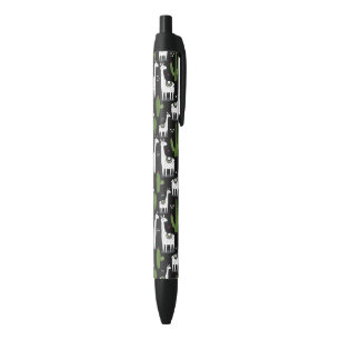 Stylo Noir Motif heureux de lama