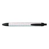 Stylo Noir Motif horizontal coloré d'ogee (Dos)
