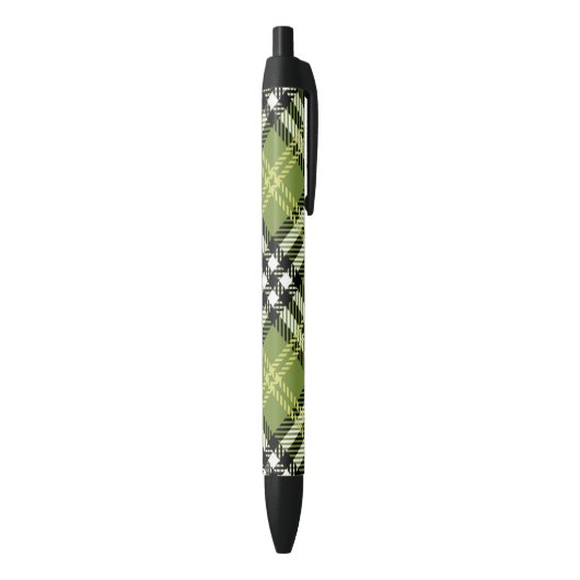 Stylo Noir Motif irlandais vert de plaid (Bas (Vertical))