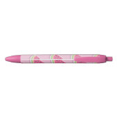 Stylo Noir Motif joli pastèque rose (Dos)