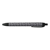Stylo Noir Motif Léopard Guépard Gris Foncé Noir (Bas)