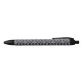 Stylo Noir Motif Léopard Guépard Gris Foncé Noir (Haut)