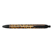 Stylo Noir Motif léopard signature monogramme nom (Dos)