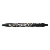 Stylo Noir motif ludique et ludique léopard (Dos)