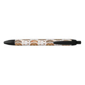 Stylo Noir Motif Mandala d'automne (Dos)